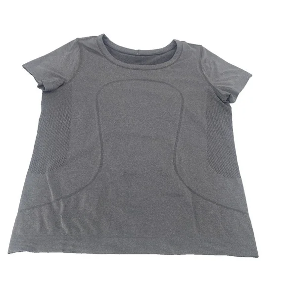 Lululemon Swiftly Tech Shirt Gray Running Pullover Short Sleeve Women's 10**READ - Picture 2 of 9